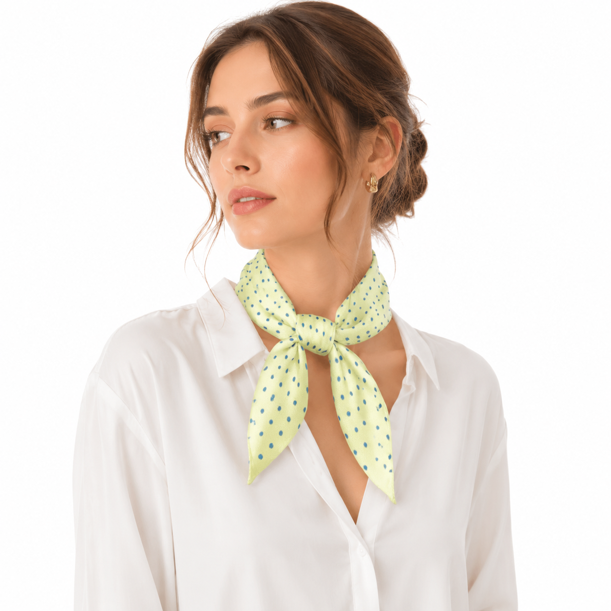foulard À pois anis