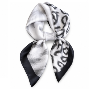 Foulard Léopard Ardoise