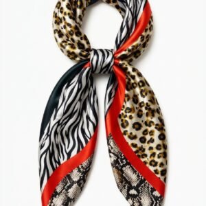 Foulard Léopard Doré