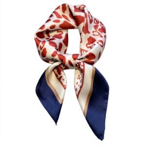 Foulard Léopard Marine