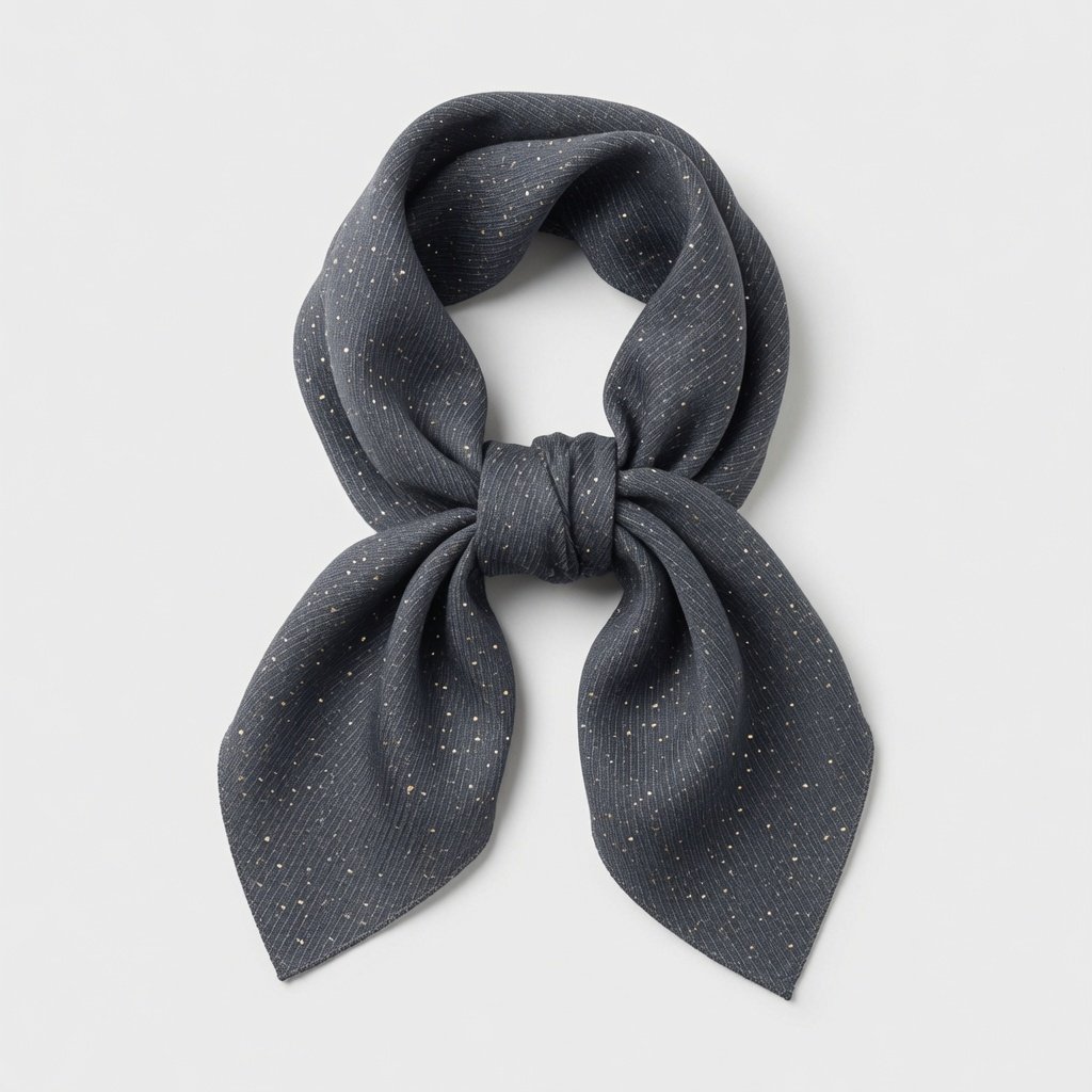foulard paillette gris