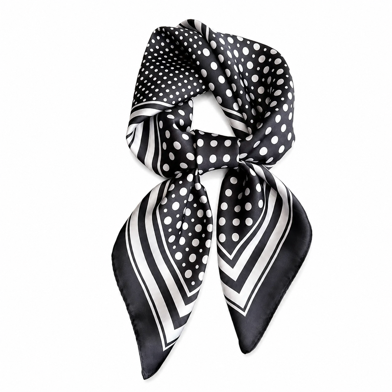 Foulard à Pois Noir