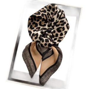 Foulard Léopard Noir