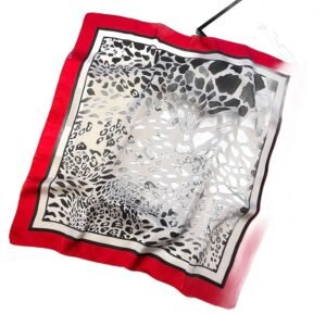 Foulard Léopard Rubis