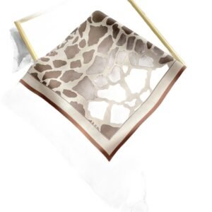 Foulard Léopard Sable