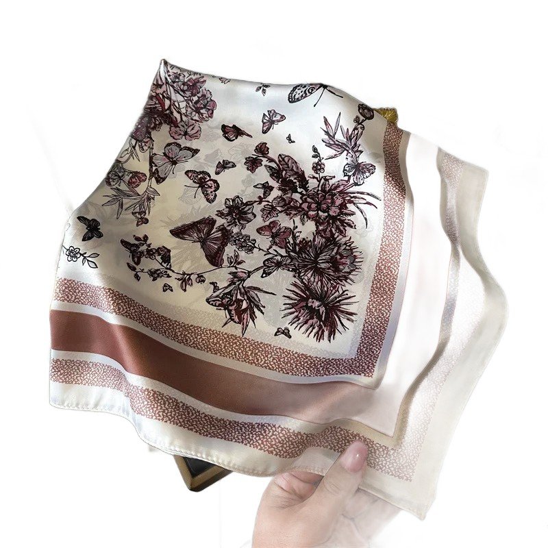 Foulard Fleuri Cacao