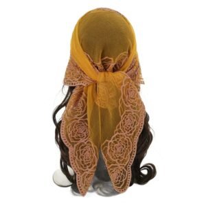 Voile Dentelle Moutarde