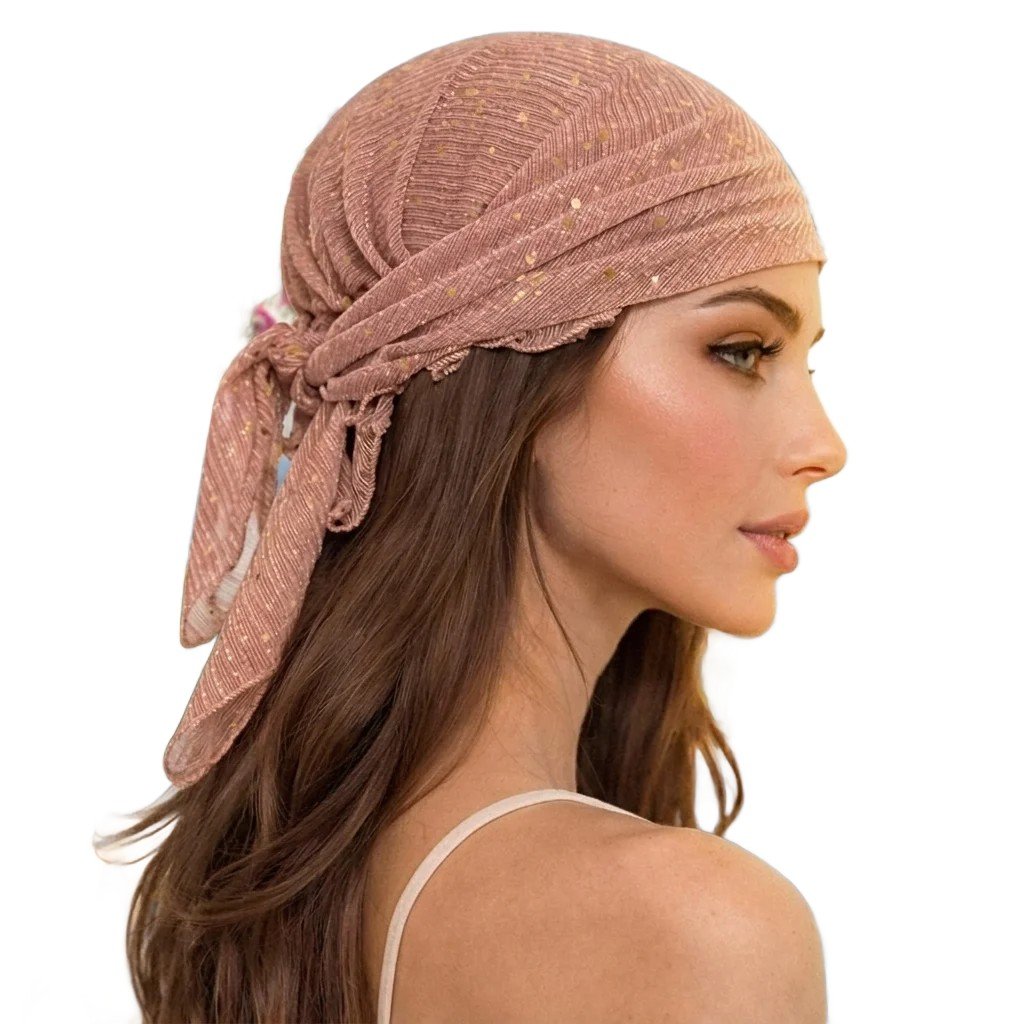 Foulard Paillette Rose