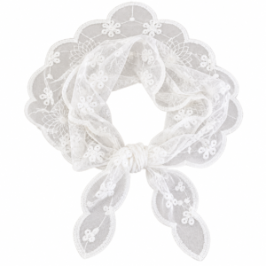 Foulard Brodée Ivoire