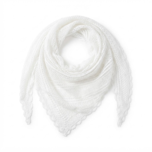 Foulard Dentelle Blanc