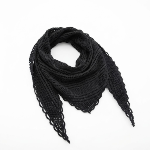 Foulard Dentelle Noir