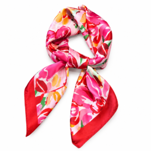 Foulard Fleuri Fuchsia
