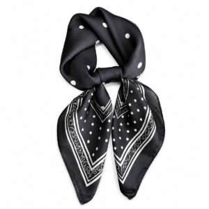 Foulard à Pois Tendance Noir